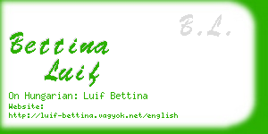 bettina luif business card